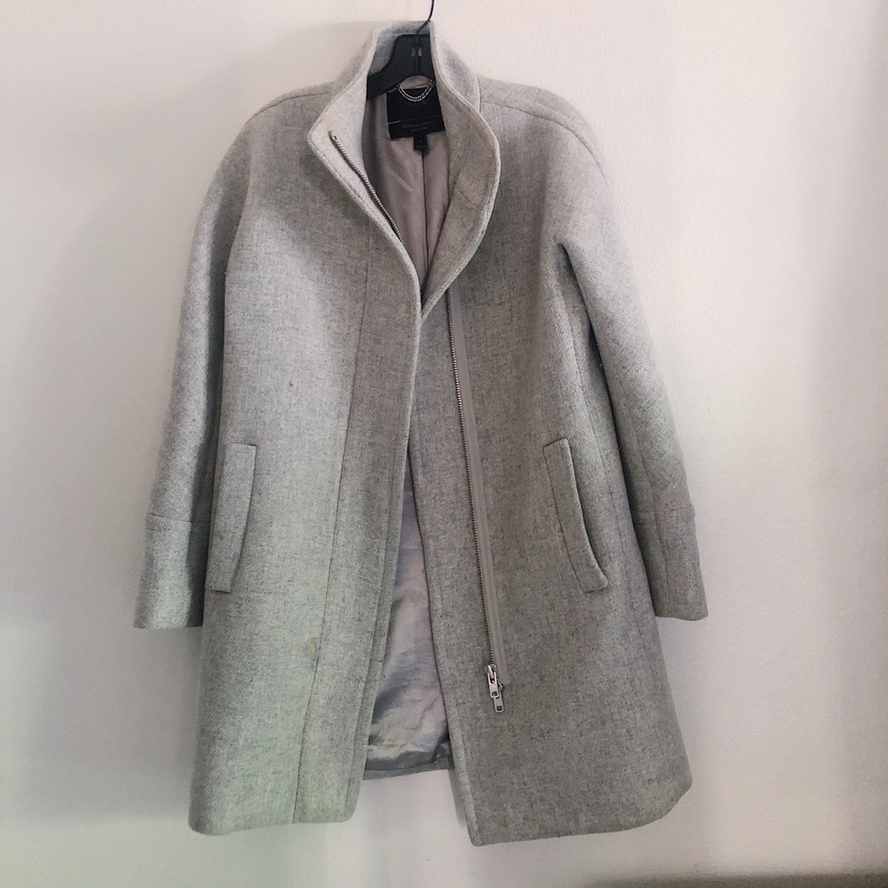 J.Crew Stadium Cloth Coat, Grey